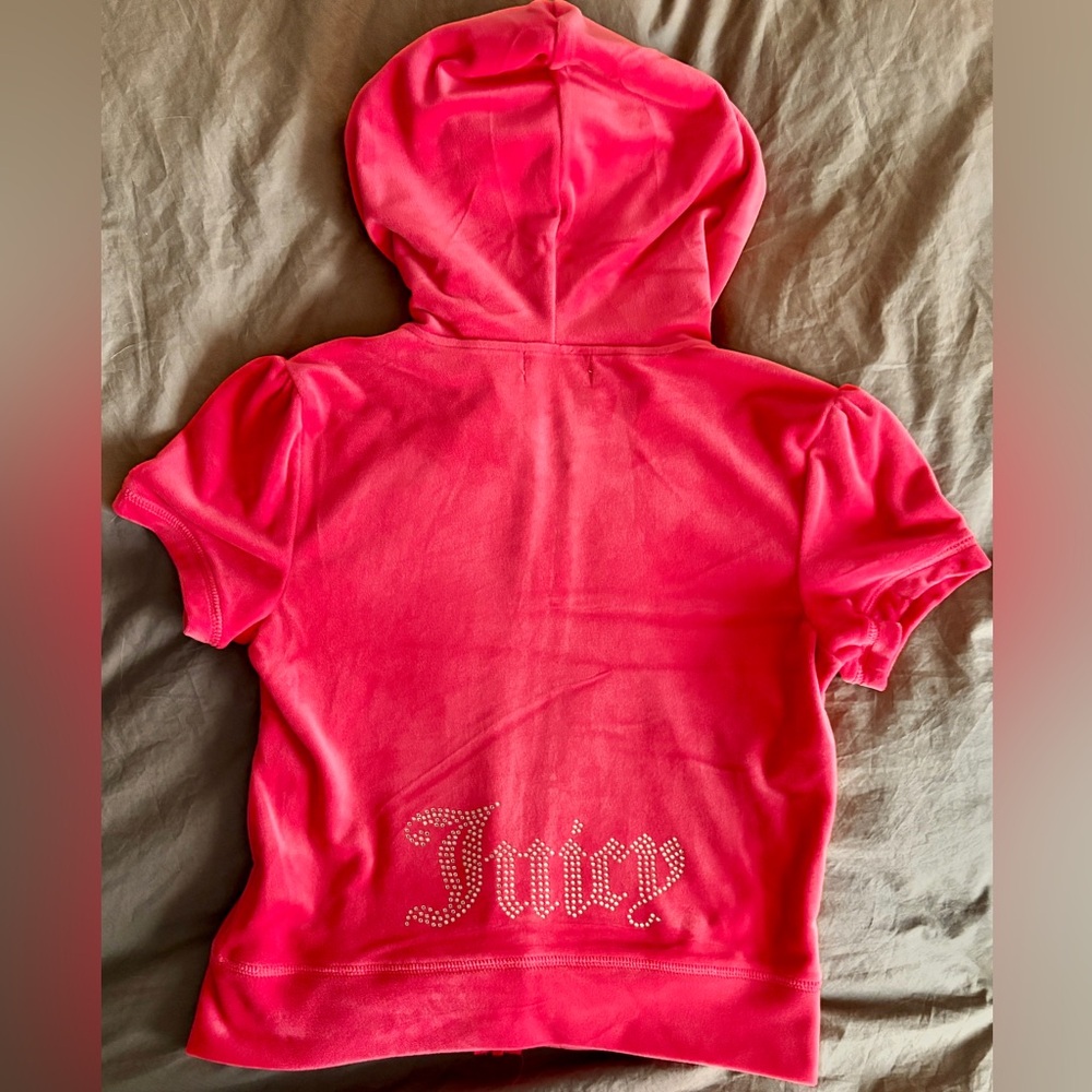 Juicy Couture Bright Pink Shortsleeve Hoodie